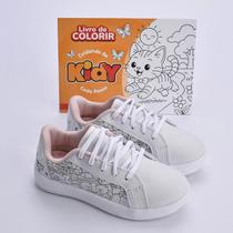 Tênis Hype Kidy + Livro Bobbie Goods Meninas - Rosa Tênis Hype Kidy + Livro Bobbie Goods Meninas - Rosa