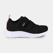 Tênis Infantil Action Preto e Rosa com Tiras Bibi Tênis Infantil Action Preto e Rosa com Tiras Bibi