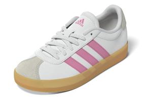 Tênis infantil adidas VL Court 3.0 branco rosa 5.5 EUA Tênis infantil adidas VL Court 3.0 branco rosa 5.5 EUA