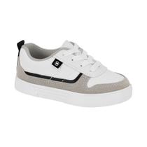 Tênis Infantil Baby Branco Cinza Preto Molekinho 2136.164