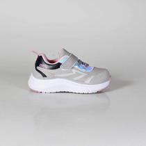 Tênis Infantil Batatinha Com Fechamento tiras autocolantes E Cadarço 58A Cinza