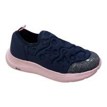 Tênis Infantil Bibi Action Azul Marinho com Rosa