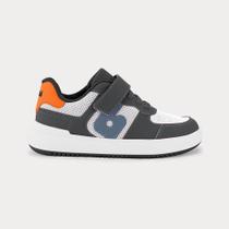 Tênis Infantil Bibi B College Grafite com Branco Tênis Infantil Bibi B College Grafite com Branco