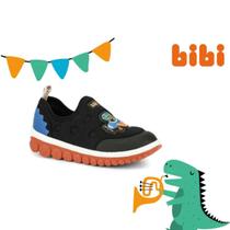 tenis infantil bibi casual escolar roller dino