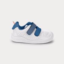 Tênis Infantil Bibi Fisioflex 5.0 Branco com Azul Tênis Infantil Bibi Fisioflex 5.0 Branco com Azul