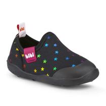Tênis Infantil Bibi Fisioflex Feminino Preto Estrela 1110070