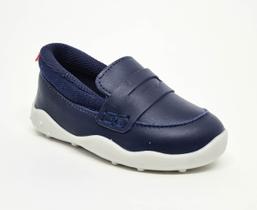 Tênis Infantil BIBI Fisioflex Masculino de Couro Marinho Tênis Infantil BIBI Fisioflex Masculino de Couro Marinho