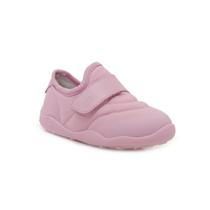 Tênis Infantil Bibi Fisioflex Originals Rosa com tiras autocolantes