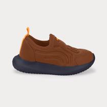 Tênis Infantil Bibi Flash Azul Marinho com Marrom