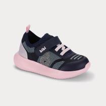 Tênis Infantil Bibi Flash Azul Marinho com Rosa