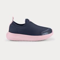 Tênis Infantil Bibi Flash Azul Marinho com Rosa