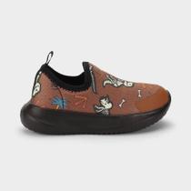 Tênis Infantil Bibi Flash Marrom de Dinossauro Tênis Infantil Bibi Flash Marrom de Dinossauro