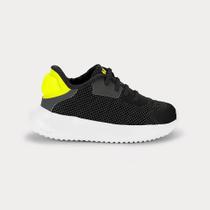 Tênis Infantil Bibi Flash Preto com Amarelo