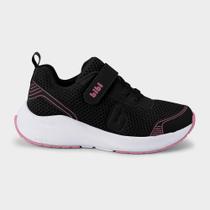 Tênis Infantil Bibi High School Preto com Rosa