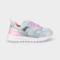 Tênis Infantil Bibi Jogging Azul com Rosa Tênis Infantil Bibi Jogging Azul com Rosa