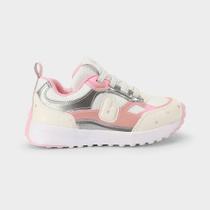 Tênis Infantil Bibi Jogging Branco com Rosa Tênis Infantil Bibi Jogging Branco com Rosa