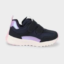 Tênis Infantil Bibi Jogging Kids Azul Marinho com Lilás Tênis Infantil Bibi Jogging Kids Azul Marinho com Lilás