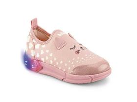 Tênis Infantil BIBI New Space Luz Led Colorido Estampado Gatinho Feminino