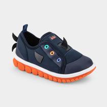 Tênis Infantil Bibi Roller 2.0 Azul Naval com Tubarão