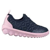 Tênis Infantil Bibi Roller 2.0 Coração Azul Com Rosa Tênis Infantil Bibi Roller 2.0 Coração Azul Com Rosa