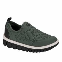 Tênis infantil bibi roller 2.0 dinossauro verde folha preto