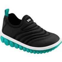 Tênis Infantil Bibi Roller 2.0 Preto/Slime Casual Menino