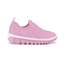 Tênis Infantil Bibi Roller 2.0 Rosa com Estampa de Coração para Escola Tênis Infantil Bibi Roller 2.0 Rosa com Estampa de Coração para Escola