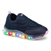 Tênis Infantil Bibi Roller Celebration Luz Fem Azul 1079073