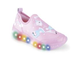 Tênis Infantil BIBI Roller Celebration Luz Led Colorido Unicórnio Feminino