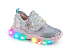 Tênis Infantil BIBI Roller Celebration Luz Led Estampado Unicórnio Feminino