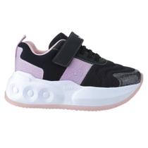 Tênis Infantil Bibi Skatenis Meninas tiras autocolantes Confortavel
