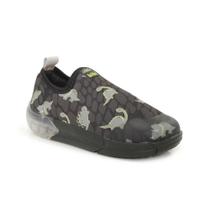 Tênis Infantil Bibi Space com Estampa Dinossauro Slip On Preto em Luz de Led Tênis Infantil Bibi Space com Estampa Dinossauro Slip On Preto em Luz de Led