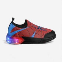 Tênis Infantil Bibi Space com Luz Vermelho de Aranha