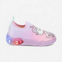 Tênis Infantil Bibi Space Rosa De Unicórnio Com Luz Tênis Infantil Bibi Space Rosa De Unicórnio Com Luz