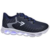 Tenis Infantil Box 200 Ideal Para Escola Uniforme BK LED 02