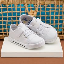 Tênis Infantil Branco Casual Pinokio Calce Fácil
