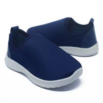 Tênis Infantil Calce Facil Leve Confortável Liso Marinho Tênis Infantil Calce Facil Leve Confortável Liso Marinho