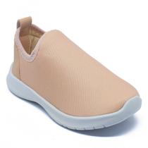 Tênis Infantil Calce Facil Leve Confortável Liso Nude Tênis Infantil Calce Facil Leve Confortável Liso Nude