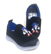 Tenis Infantil Calce Facil Luz Led que Pisca Conforto Sonic