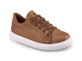 Tênis infantil casual bibi new way couro caramelo 1192091