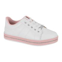 Tênis Infantil Casual Branco Prata Molekinha 2520.320 Tênis Infantil Casual Branco Prata Molekinha 2520.320