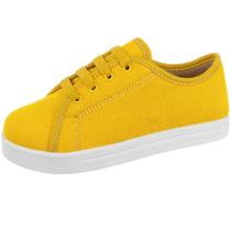 Tênis Infantil Casual Confortável Unissex Vermelho Branco Preto Amarelo Klicpé