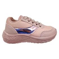 Tênis Infantil Casual Meninas Via Vip Juvenil Cadarço VV9517 Tênis Infantil Casual Meninas Via Vip Juvenil Cadarço VV9517