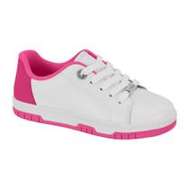 Tênis Infantil Casual Napa Branco Pink Molekinha 2562.110 Tênis Infantil Casual Napa Branco Pink Molekinha 2562.110