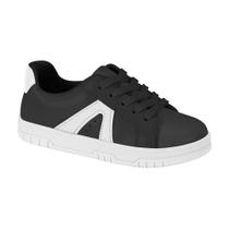Tênis Infantil Casual Napa Preto Branco Molekinha 2562.112