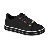 Tênis Infantil Casual Preto Prata Molekinha 2520.320