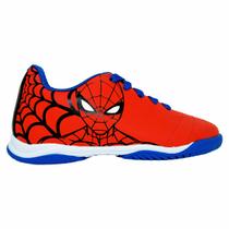 Tênis Infantil Chuteira Indoor Futsal Dray Marvel Estampada Macio 4118