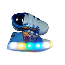 Tênis Infantil Com LED Luz Masculino