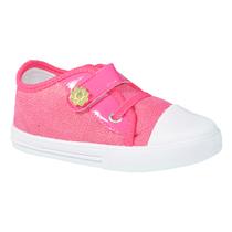 Tenis infantil com sola emborrachada cadarço elástico e tiras autocolantes