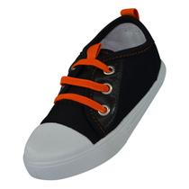 Tenis infantil com sola emborrachada cadarço elástico